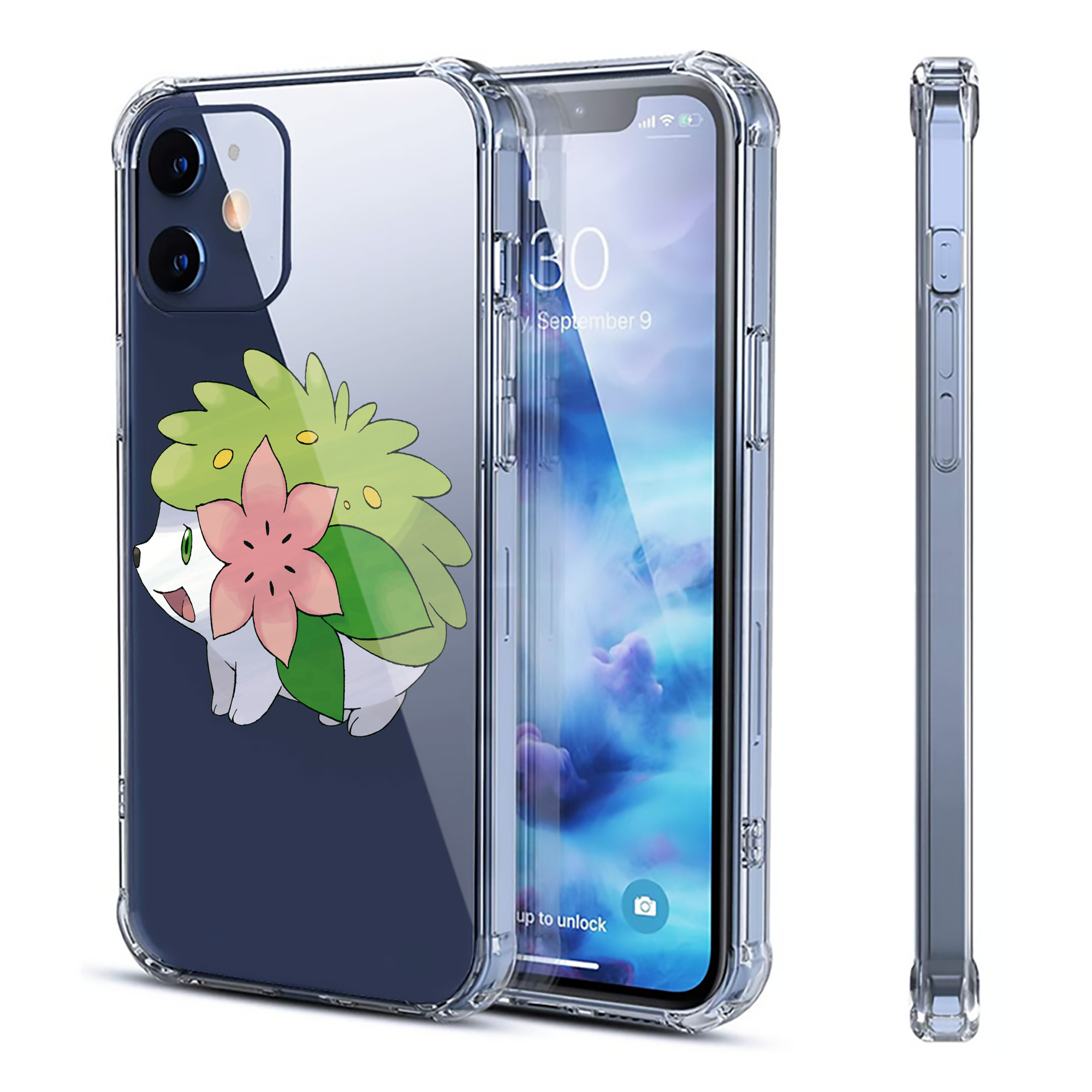 （画像用） ポケットモンスター Pokémon 【iPhone 12シリーズ対応】透明スマホケース（クリアソフトケース）